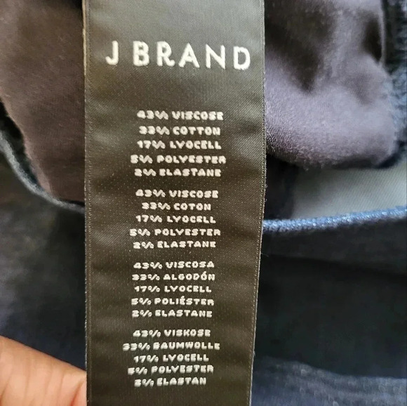 J Brand Mid-Rise Dark Wash Slimming Skinny Jeans(28) - Picture 11 of 11